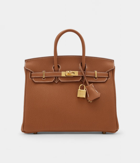 Hermès Gold Togo Birkin 25 Gold Hardware