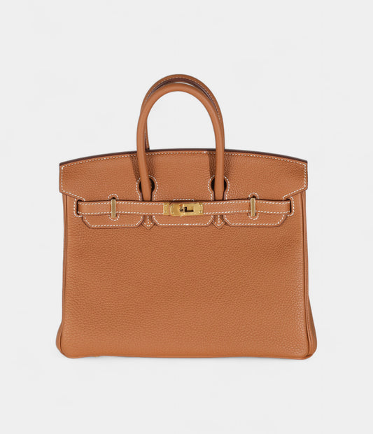 Hermès Gold Togo Birkin 25 Gold Hardware