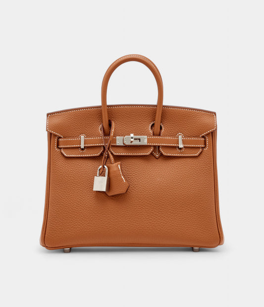 Hermès Gold Togo Birkin 25 Palladium Hardware