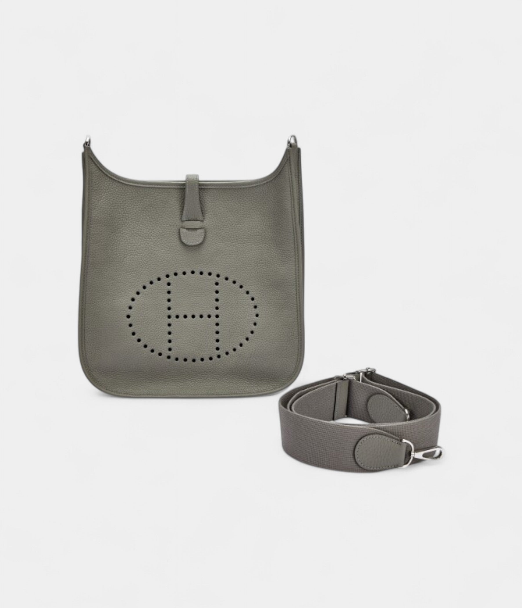 Hermès Gris Meyer Clemence Evelyne III 29 Palladium Hardware