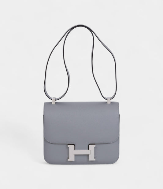Hermes Gris Mouette Constance 24 CM Bag