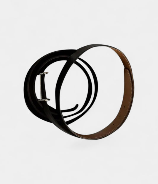Hermès H Brown Leather Belt A Classic Reimagined with Iconic Detail