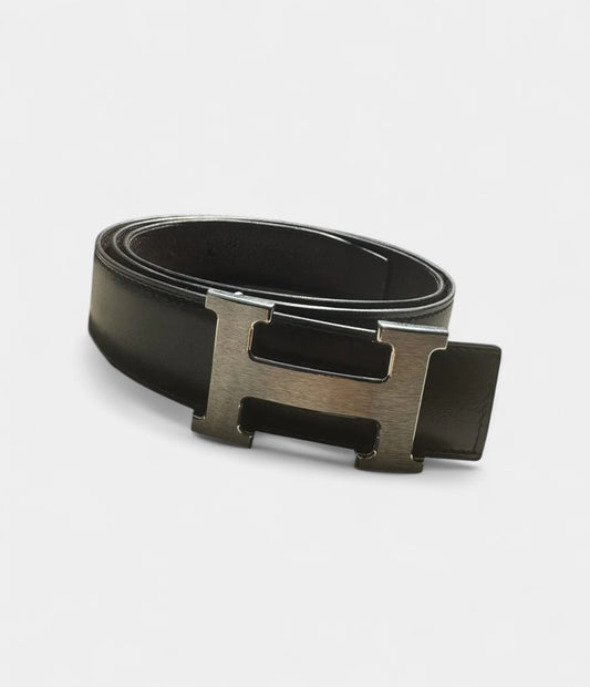 Hermès H Brown Leather Belt Timeless Luxury with a Bold Signature
