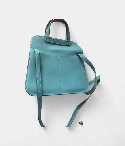 Hermès Halzan Green Leather Handbag