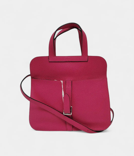 Hermès Halzan Leather Pink Handbag