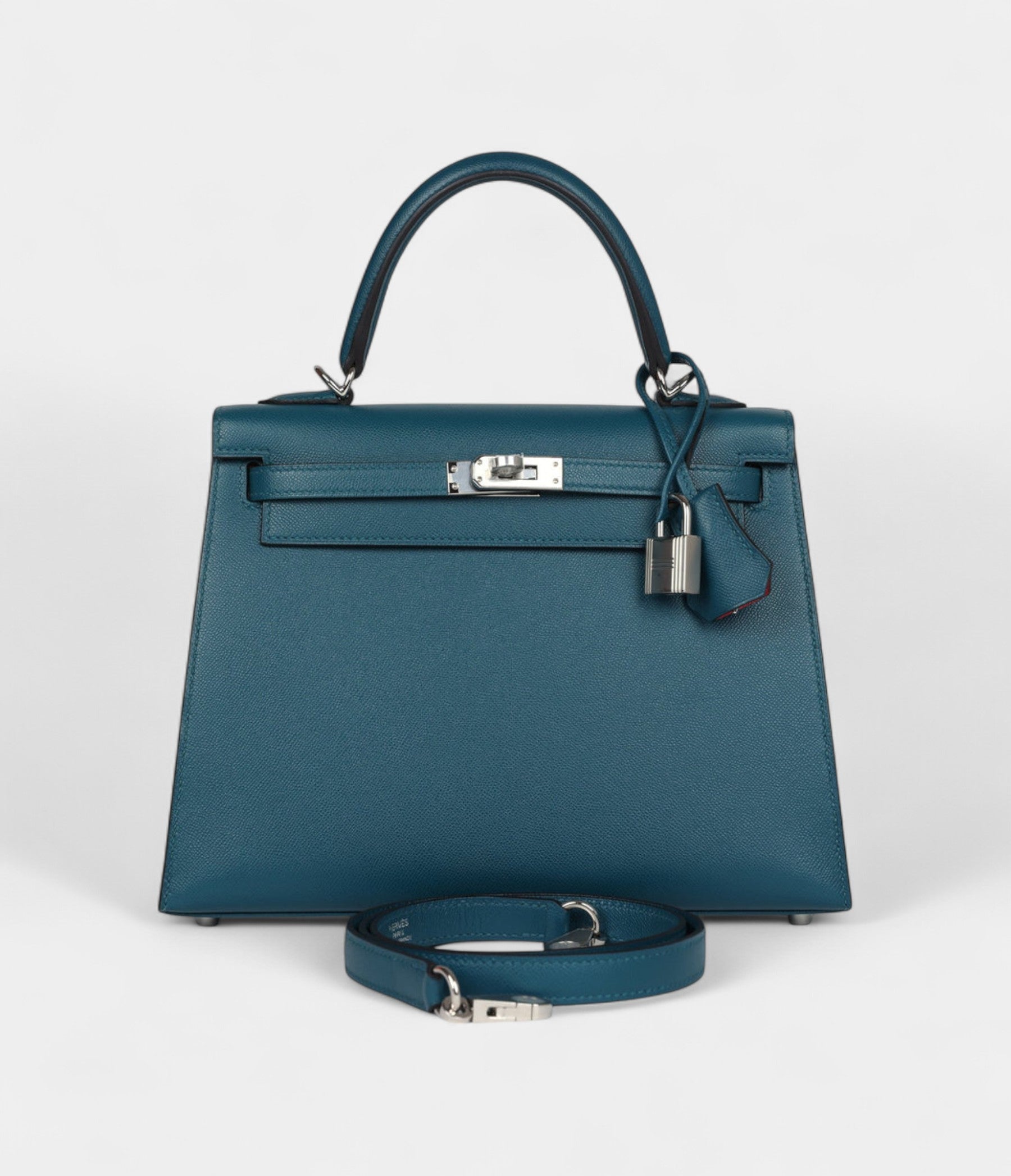 Hermes Kelly 25 Vert Bosphore Towards Madame Palladium Hardware