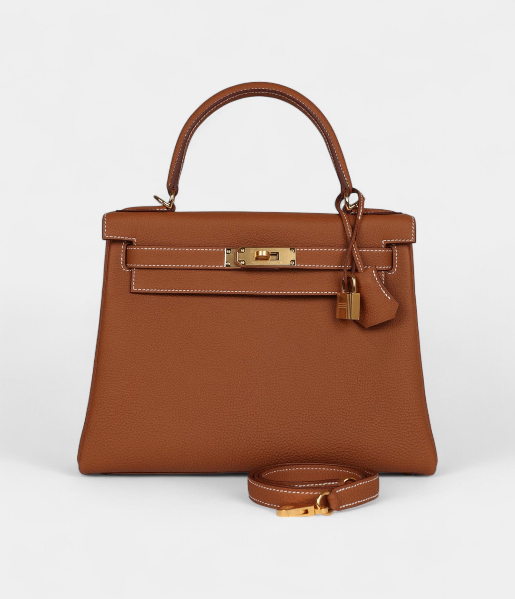 Hermes Kelly 28 Gold Togo Gold Hardware