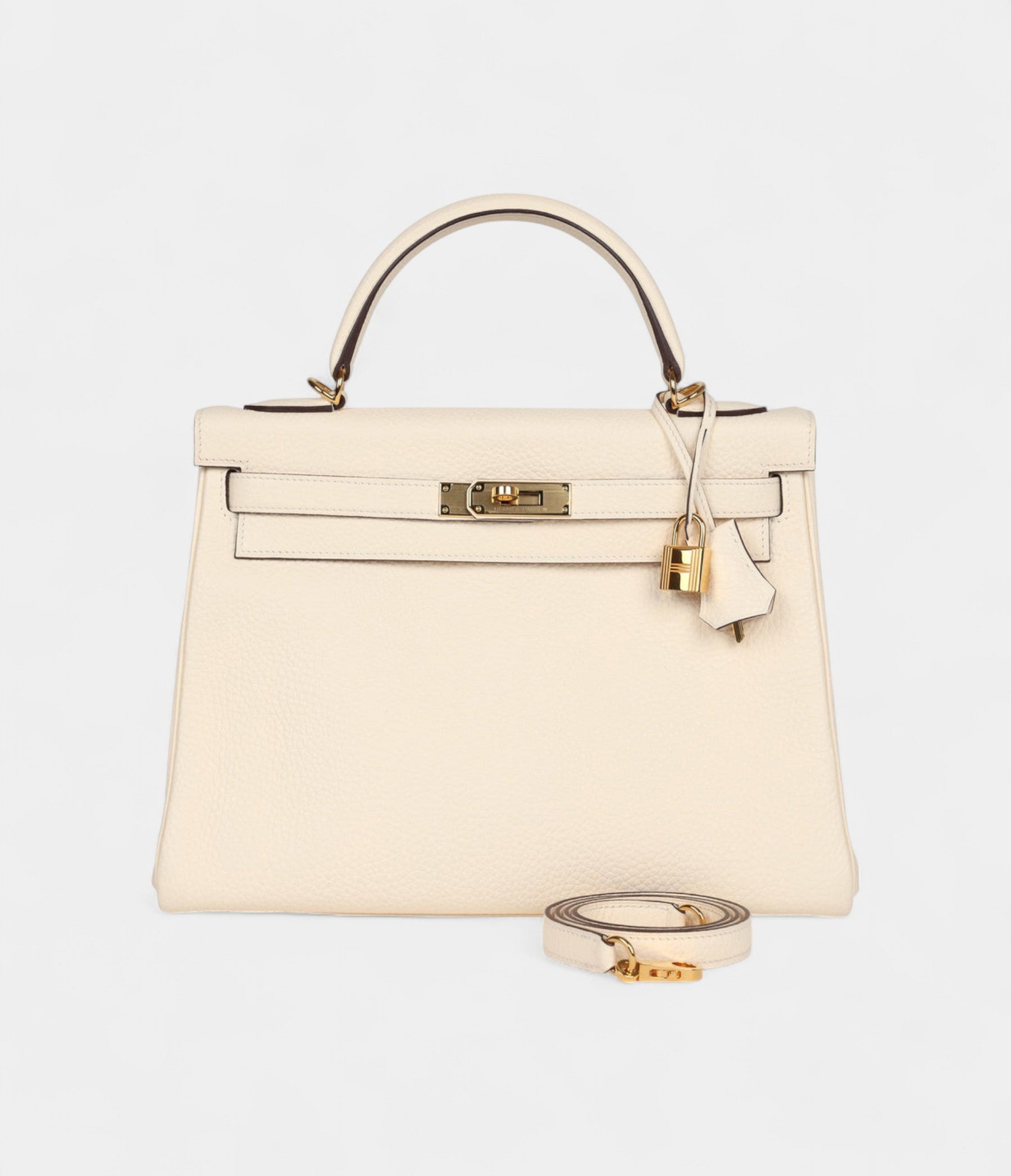 Hermes Kelly 32 Nata Clemence Gold Hardware