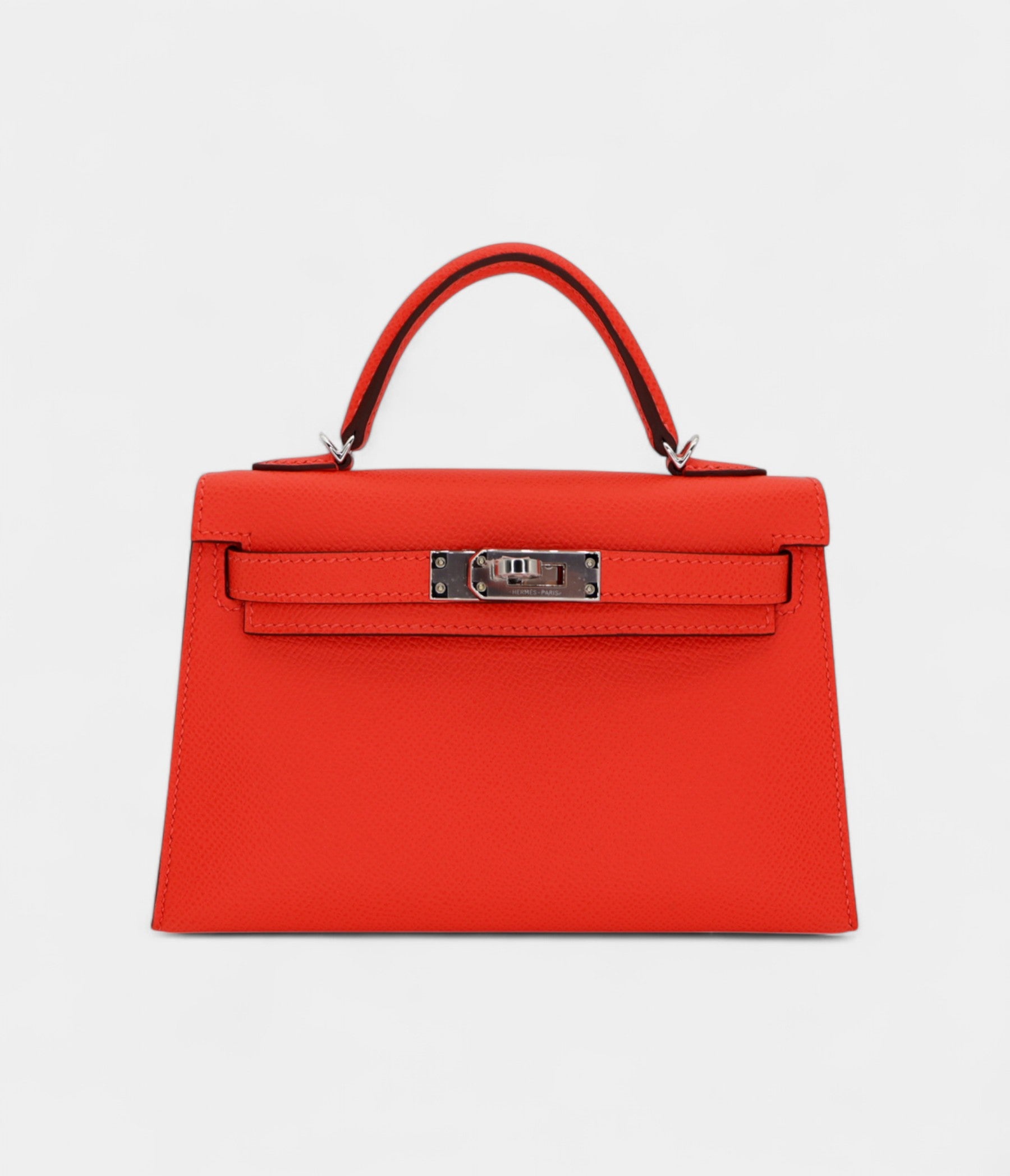 Hermès Kelly II Sellier Mini Go Orange Field Epsom Leather Palladium Hardware