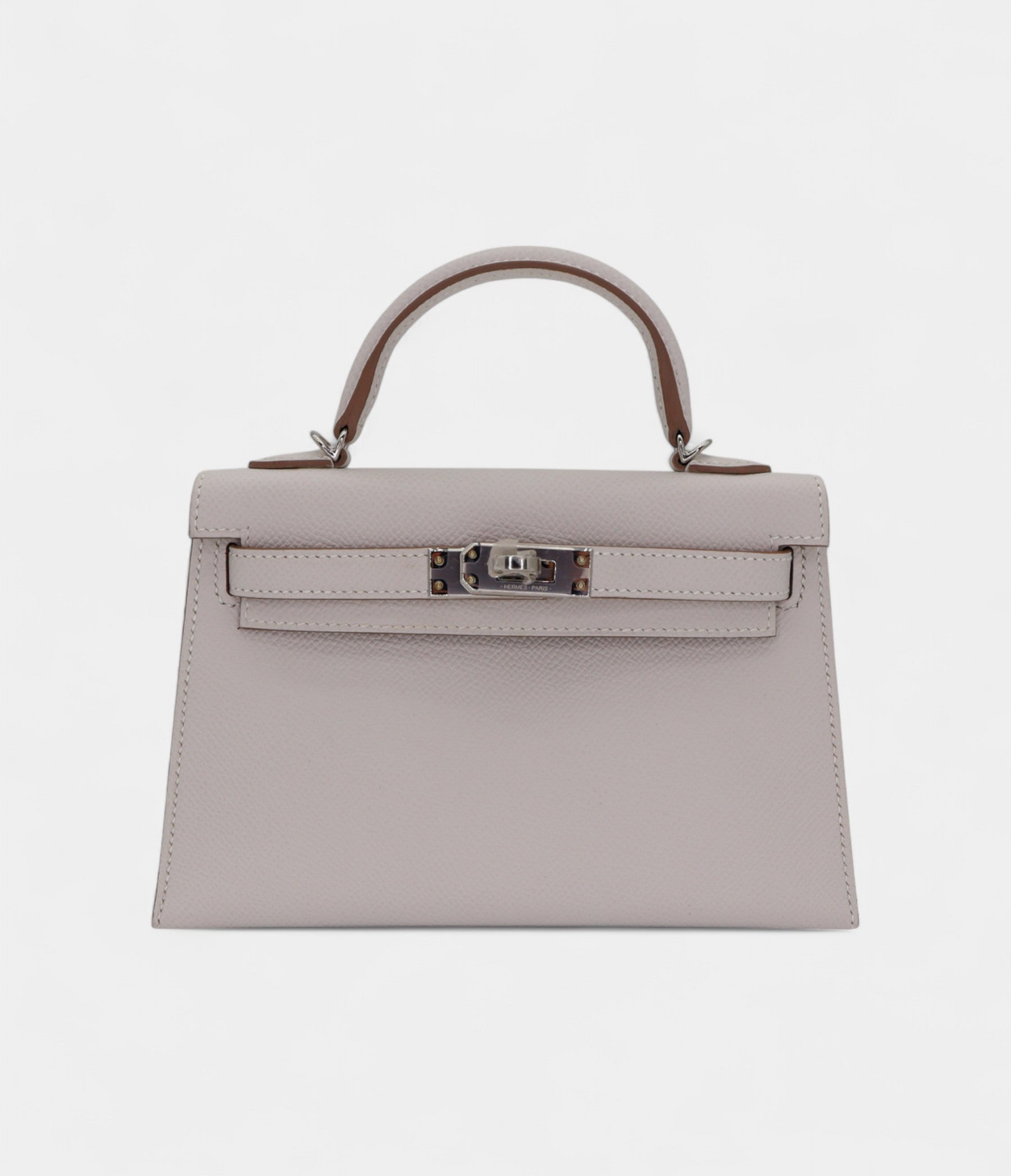 Hermès Kelly II Sellier Mini Gris Pale Epsom Leather Palladium Hardware
