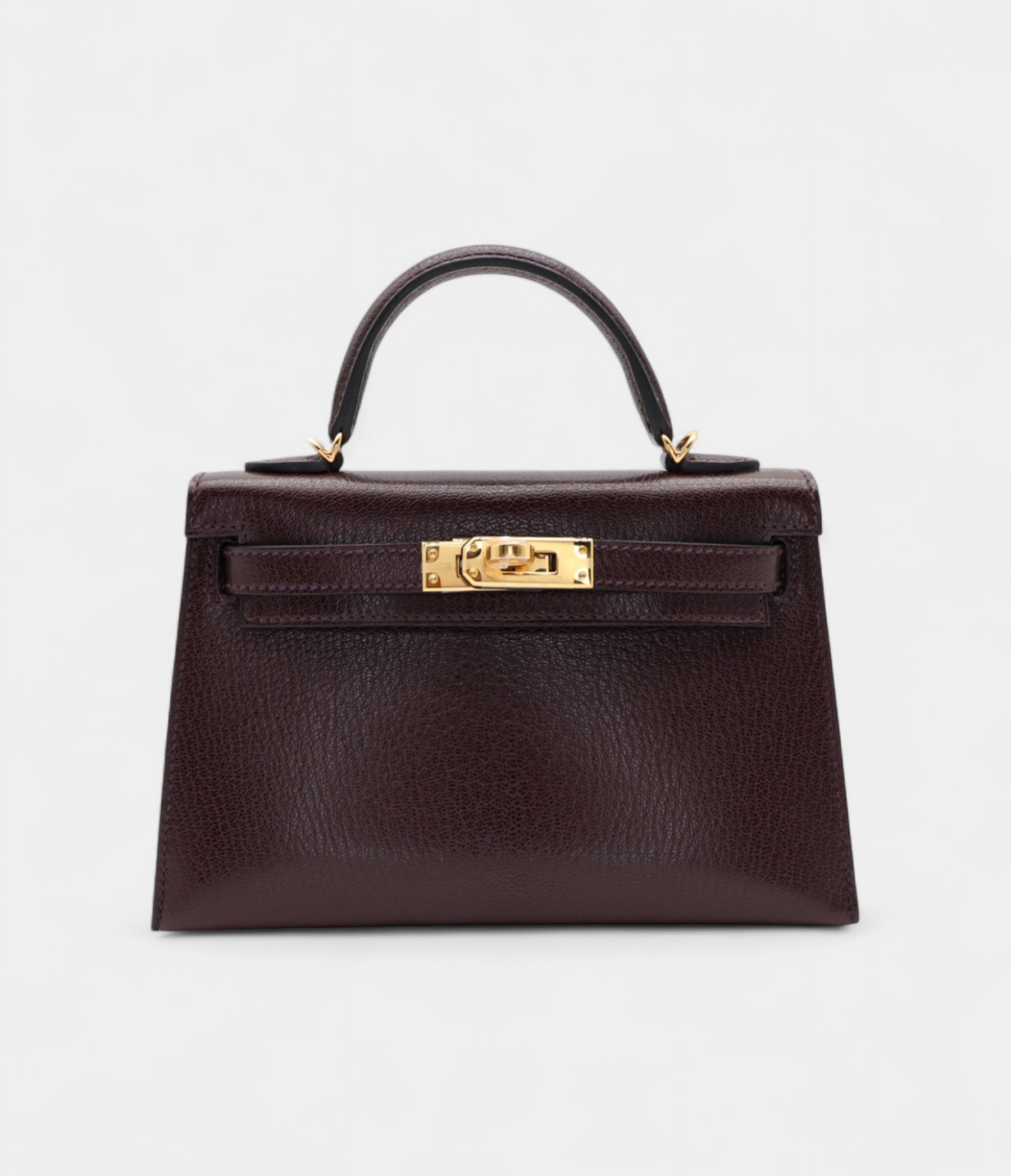 Hermès Kelly II Sellier Mini Rouge Sellier Chevre Leather Gold Hardware