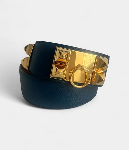 Hermès Kelly Leather Belt Timeless Grace in a Signature Design