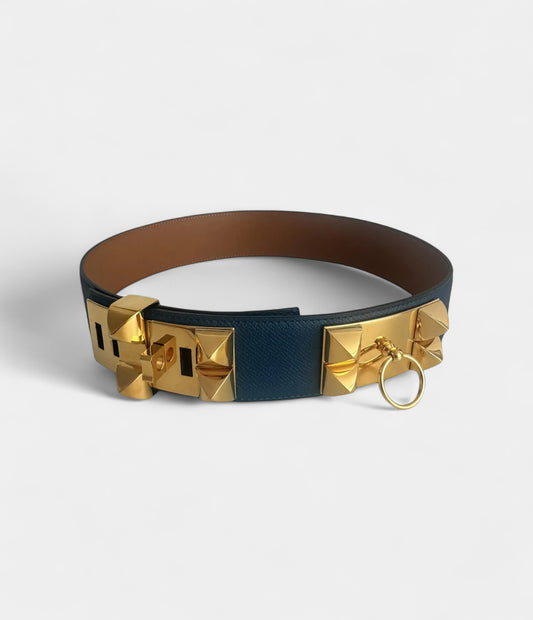 Hermès Kelly Leather Belt Timeless Grace in a Signature Design