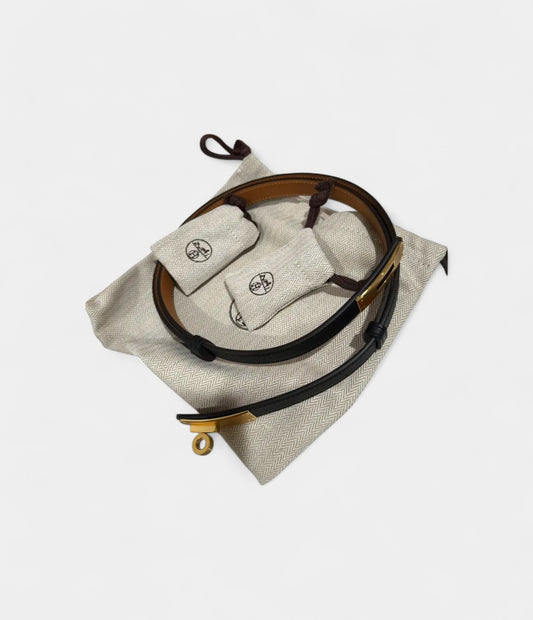 Hermès Kelly Leather Belt A Refined Nod to Iconic Elegance