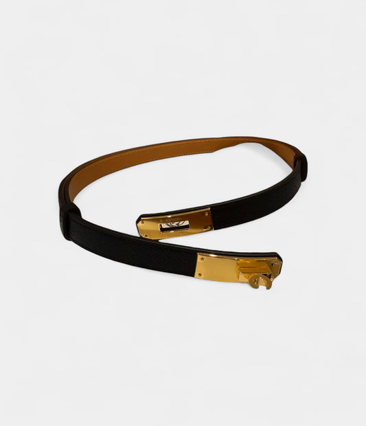 Hermès Kelly Leather Belt A Refined Nod to Iconic Elegance