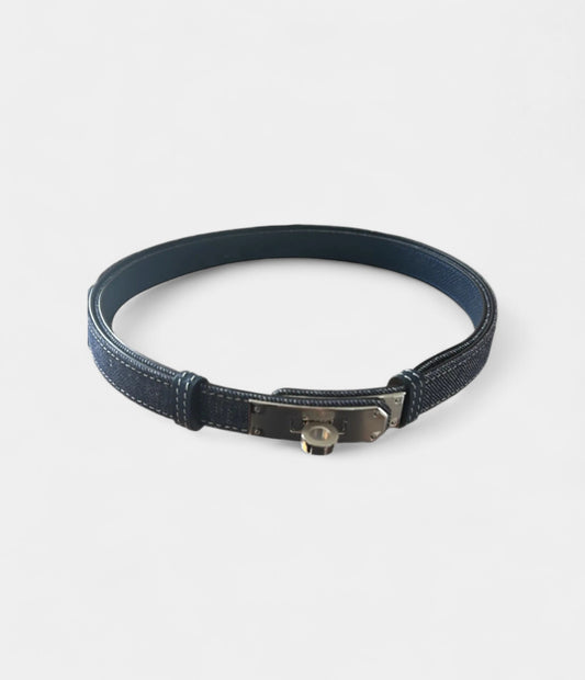 Hermès Kelly Leather Belt with Turn-Lock Clasp