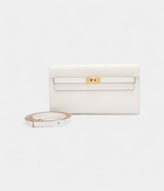 Hermès Kelly Wallet To Go Gris Pale Epsom Palladium Hardware