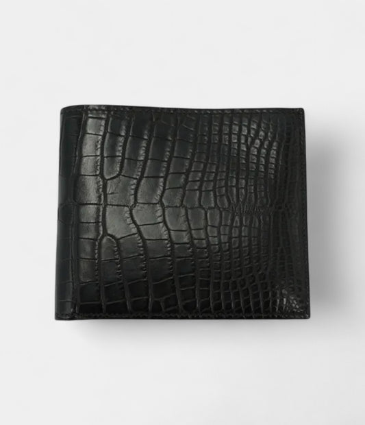 Hermès MC² Copernic Compact Wallet in Black Matte Alligator
