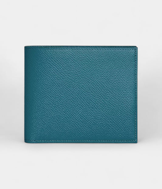 Hermès MC² Copernic Compact Wallet in Blue Epsom Calfskin