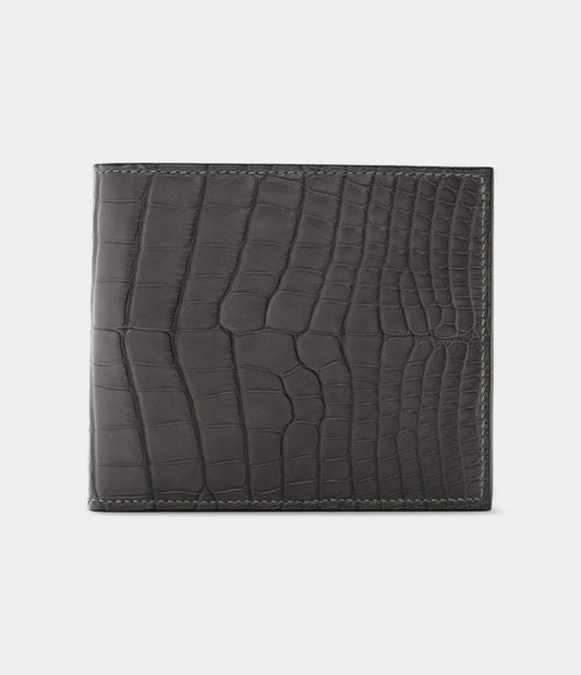 Hermès MC² Copernic Compact Wallet in Graphite Matte Alligator