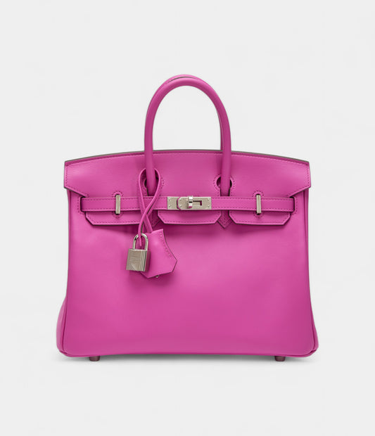 Hermès Magnolia Swift Birkin 25 Palladium Hardware