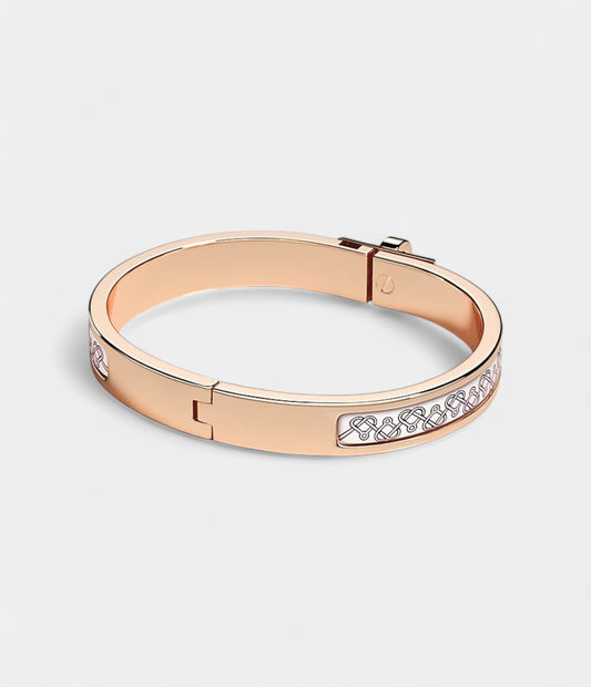 Hermès Mini Clic Kelly Little Hearts Bracelet Dawn