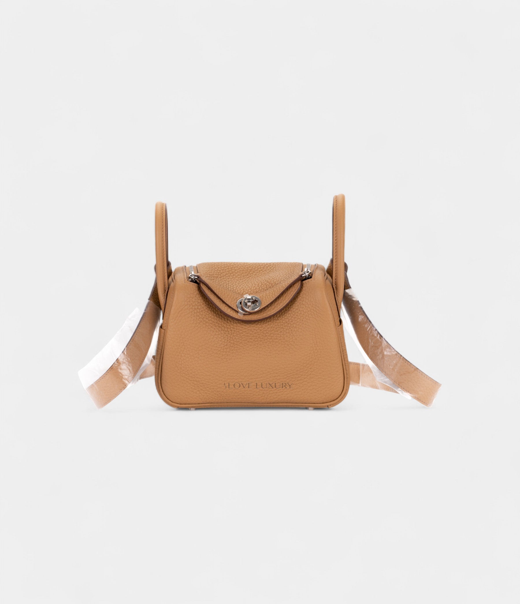 Hermès Mini Lindy Biscuit Clemence Palladium Hardware