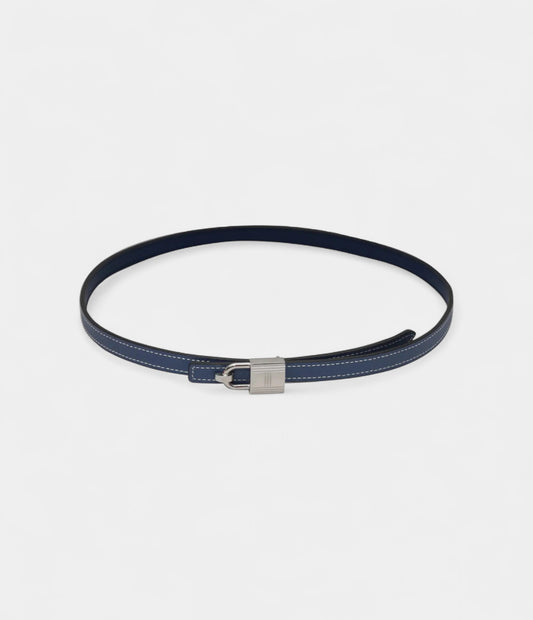 Hermès Navy Leather Belt Classic Sophistication in a Deep, Versatile Hue