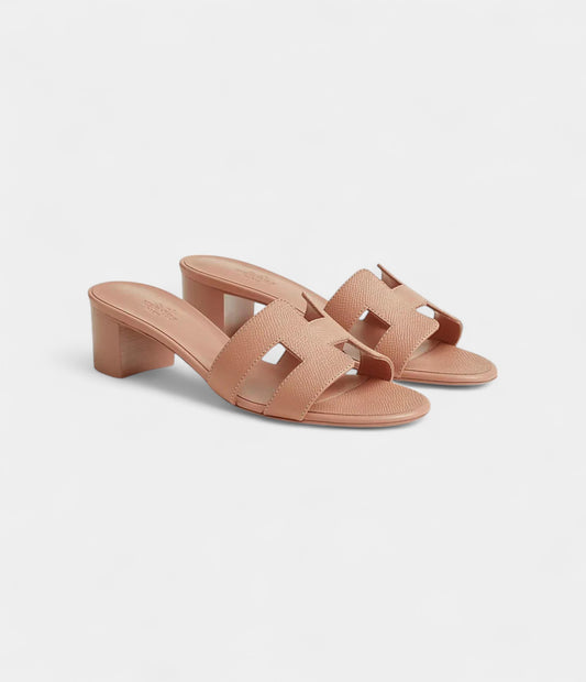 Hermès Oasis Sandals Epsom Calfskin Beige Pearl