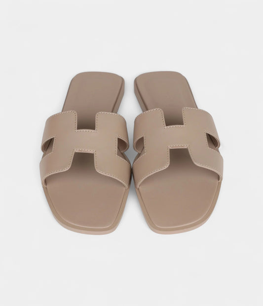 Hermès Oran Sandal Beige Mastic Calfskin 37 EU