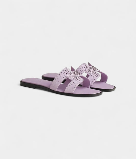 Hermès Oran Sandals for Women In Pastel Purple