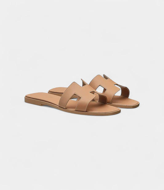 Hermès Oran Sandals for Women In Summer Slip-Resistant Coffee