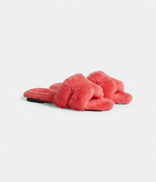 Hermès Oran Sandals for Women In Vibrant Coral Pink