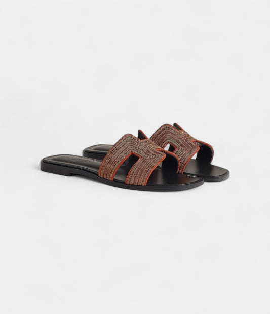 Hermès Oran Sandals for Women – Summer Edition in Black & Brown