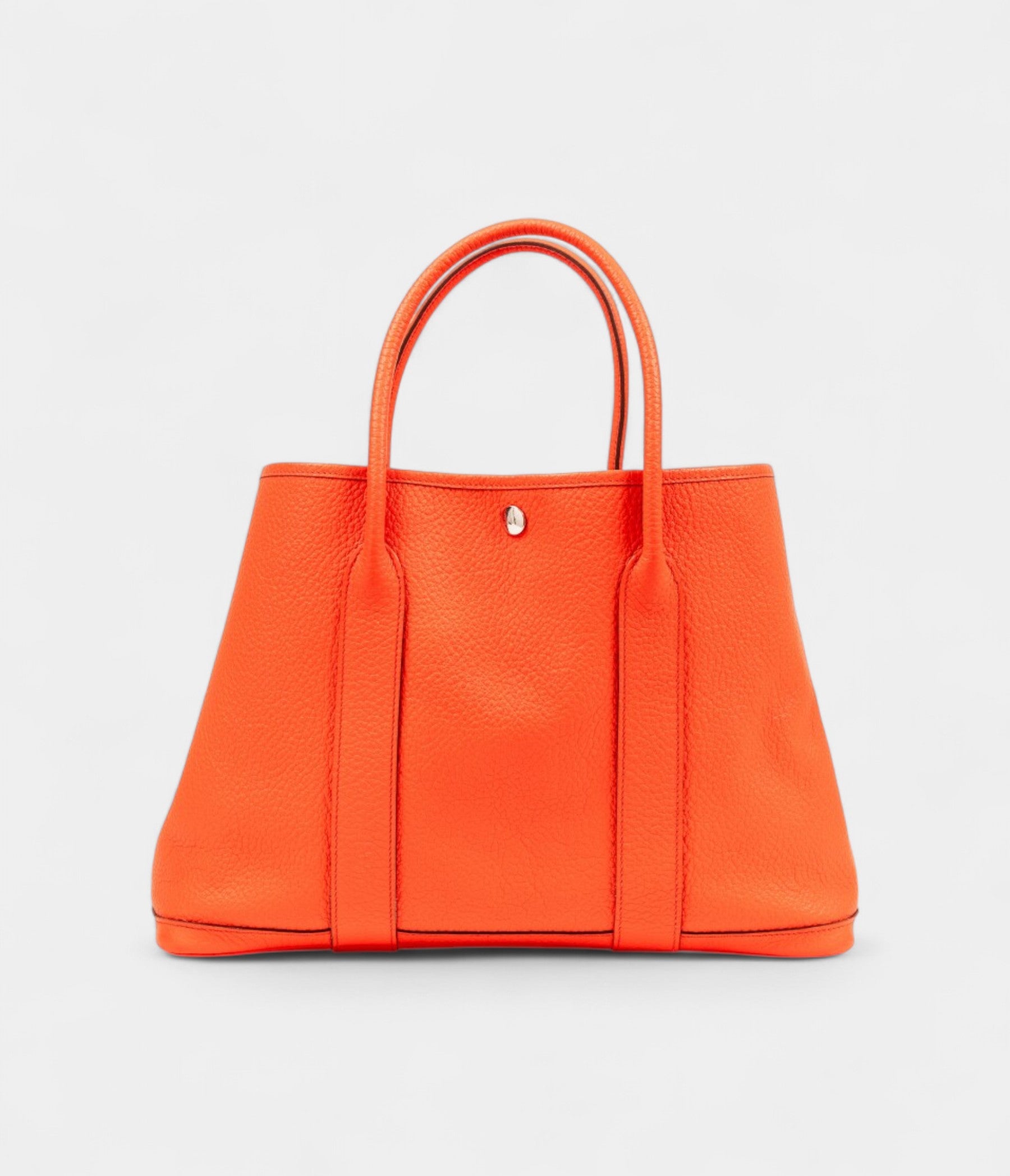 Hermès Orange Clémence Garden Party 36 Palladium Hardware