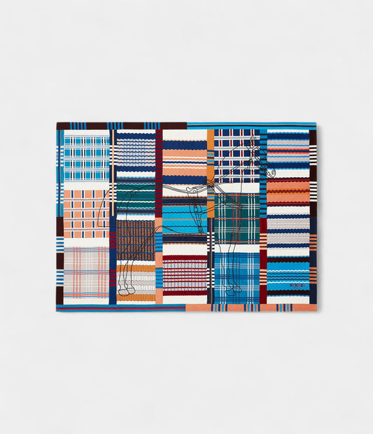 Hermès Patchwork de Sangles Wool & Cashmere Blanket
