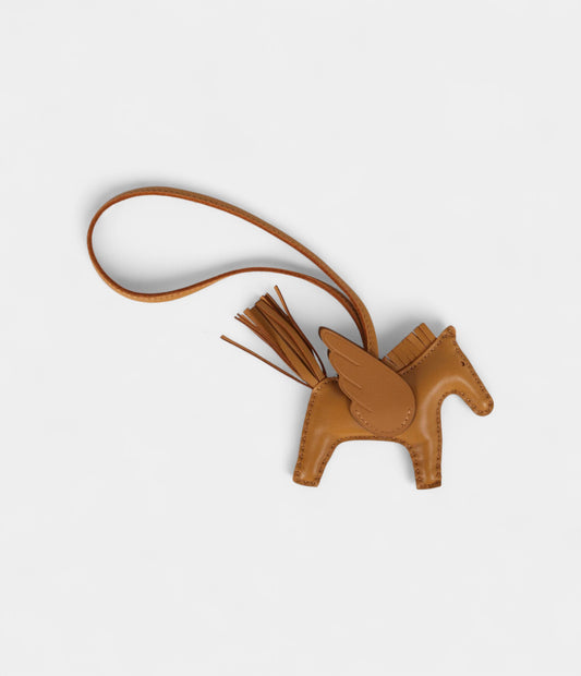 Hermès Pegase Rodeo Bag Charm PM Sesame Milo Lambskin