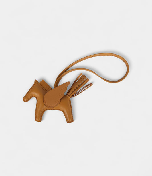 Hermès Pegase Rodeo Bag Charm PM Sesame Milo Lambskin