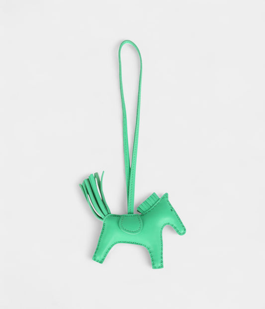 Hermès Pegase Rodeo Bag Charm PM Vert Comics Milo Lambskin
