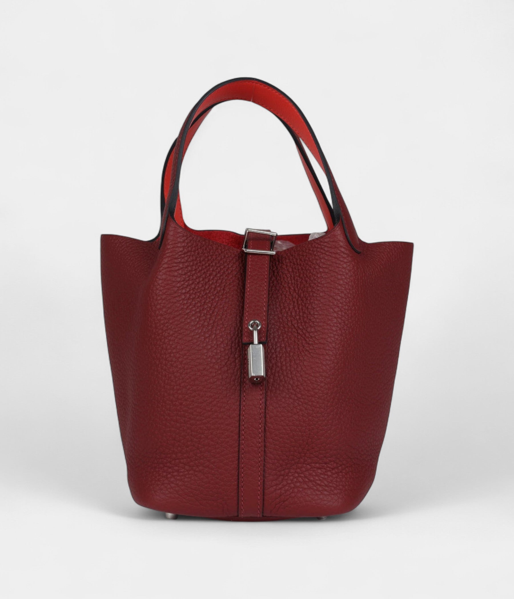 Hermès Picotin Lock 18 Eclat Rouge H Clemence Palladium Hardware