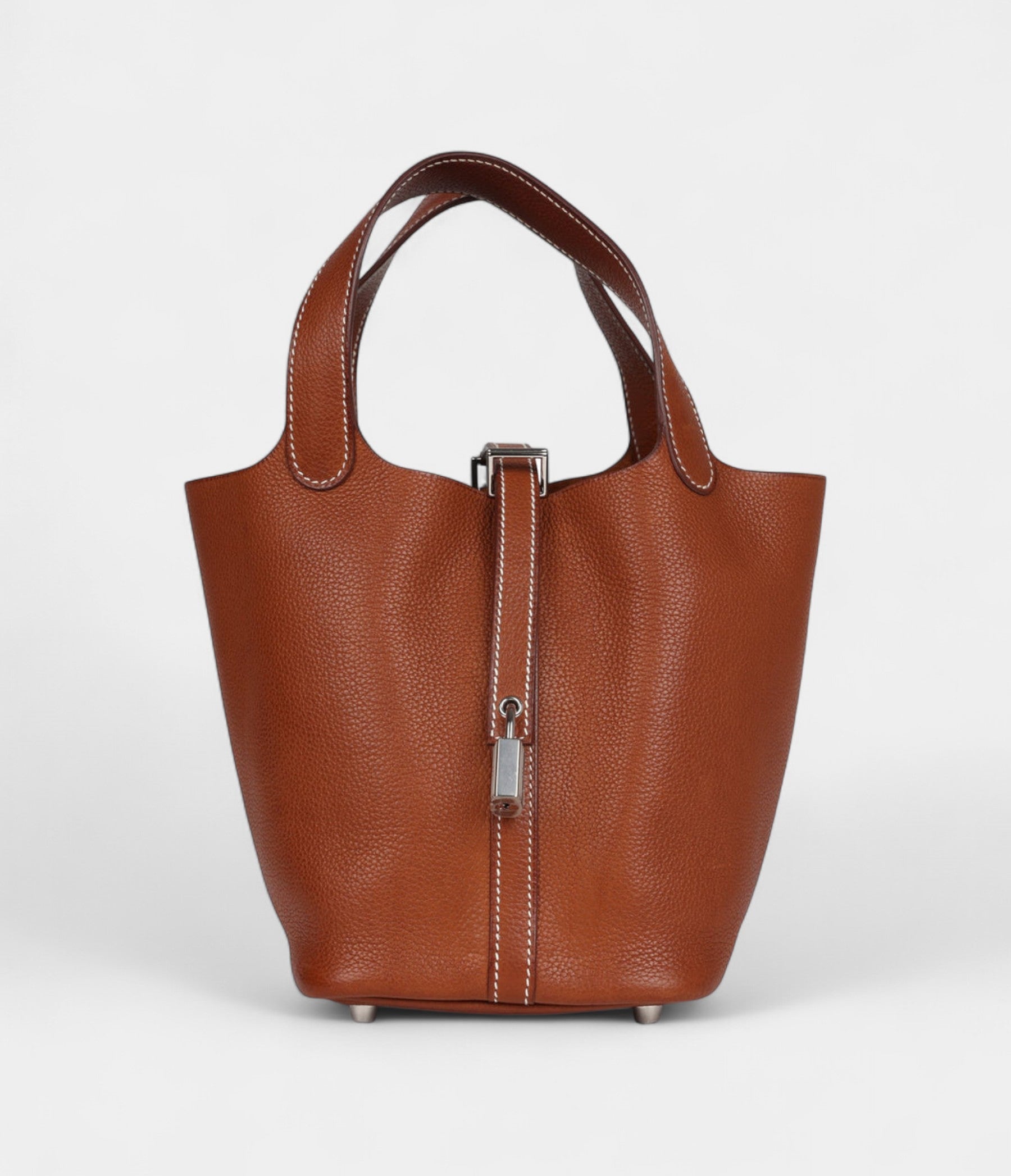 Hermès Picotin Lock 18 Fauve Barenia Faubourg Palladium Hardware