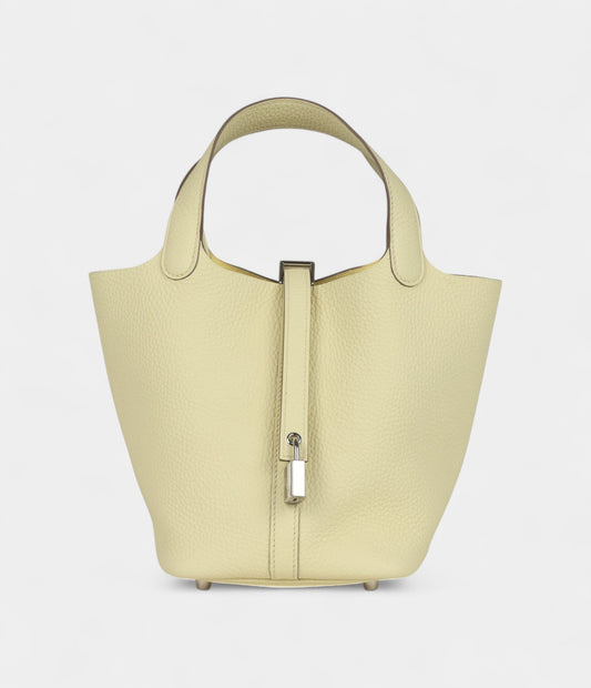 Hermès Picotin Lock 18 Jaune Milton Clemence Palladium Hardware