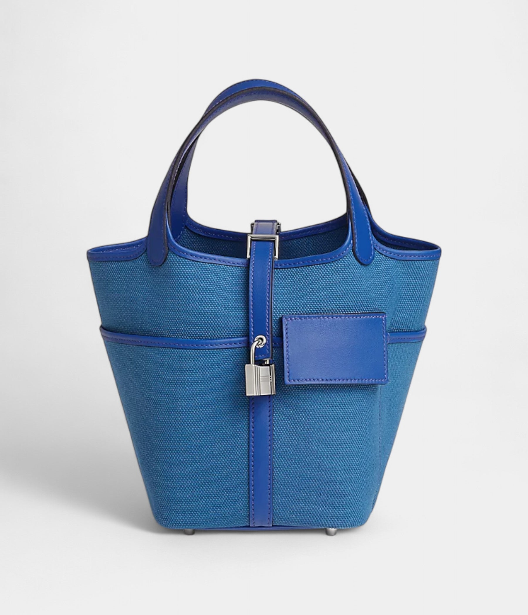 Hermès Picotin Lock 18 Pocket Goeland Canvas and Swift Calfskin Palladium Hardware