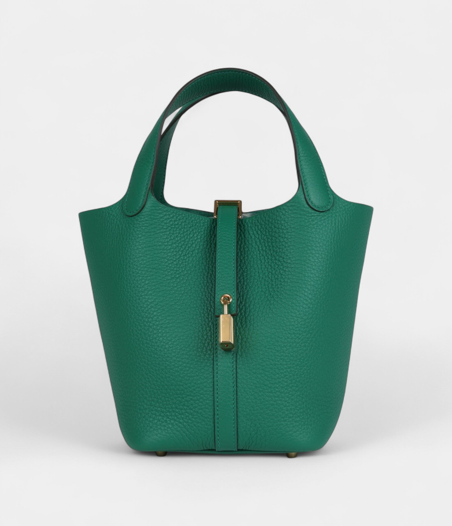 Hermès Picotin Lock 18 Vert Vertigo Clemence Gold Hardware