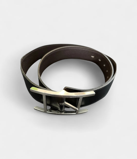 Hermès Quentin Leather Belt Modern Elegance, Subtle Signature