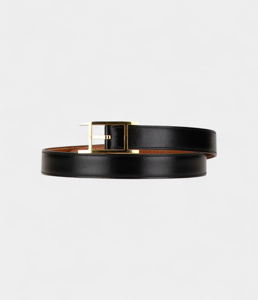 Hermès Quentin Leather Belt A Reversible Classic of Refined Versatility