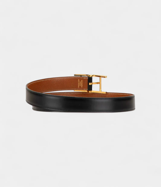 Hermès Quentin Leather Belt A Reversible Classic of Refined Versatility