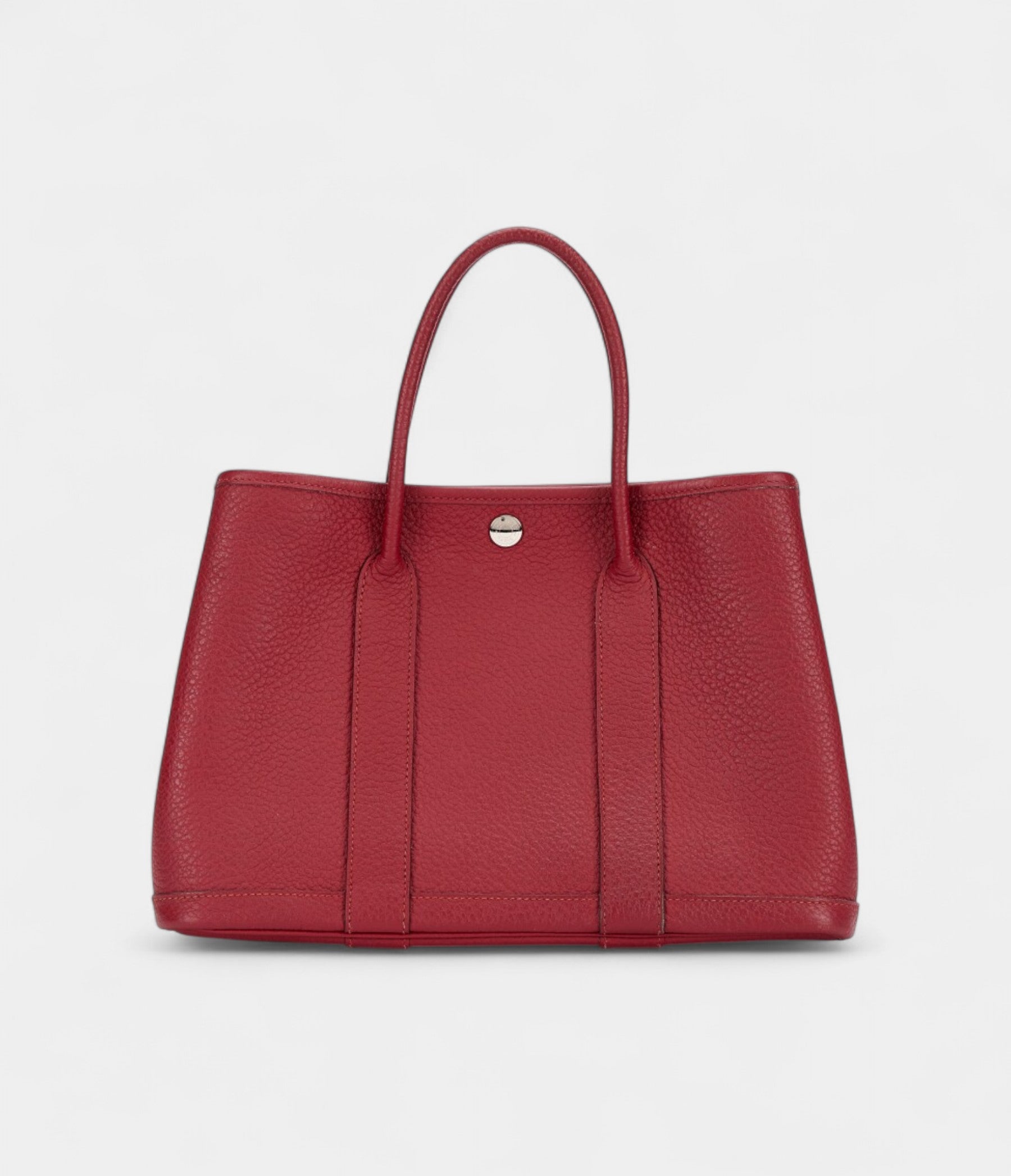 Hermès Rouge Garance Negonda Garden Party 30 TPM Palladium Hardware