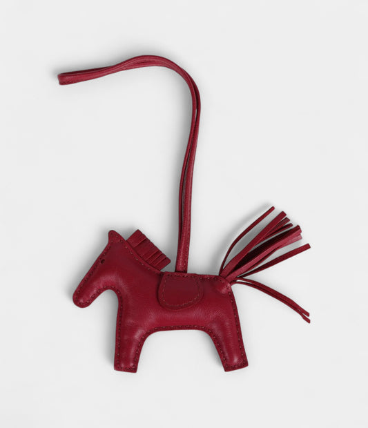Hermès Rubis Grigri Horse Rodeo Bag Charm PM
