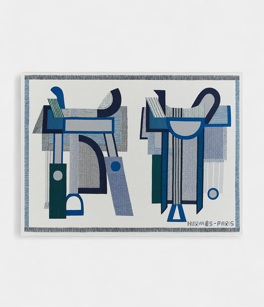 Hermès Selles en Duo Blanket A Tribute to Equestrian Heritage